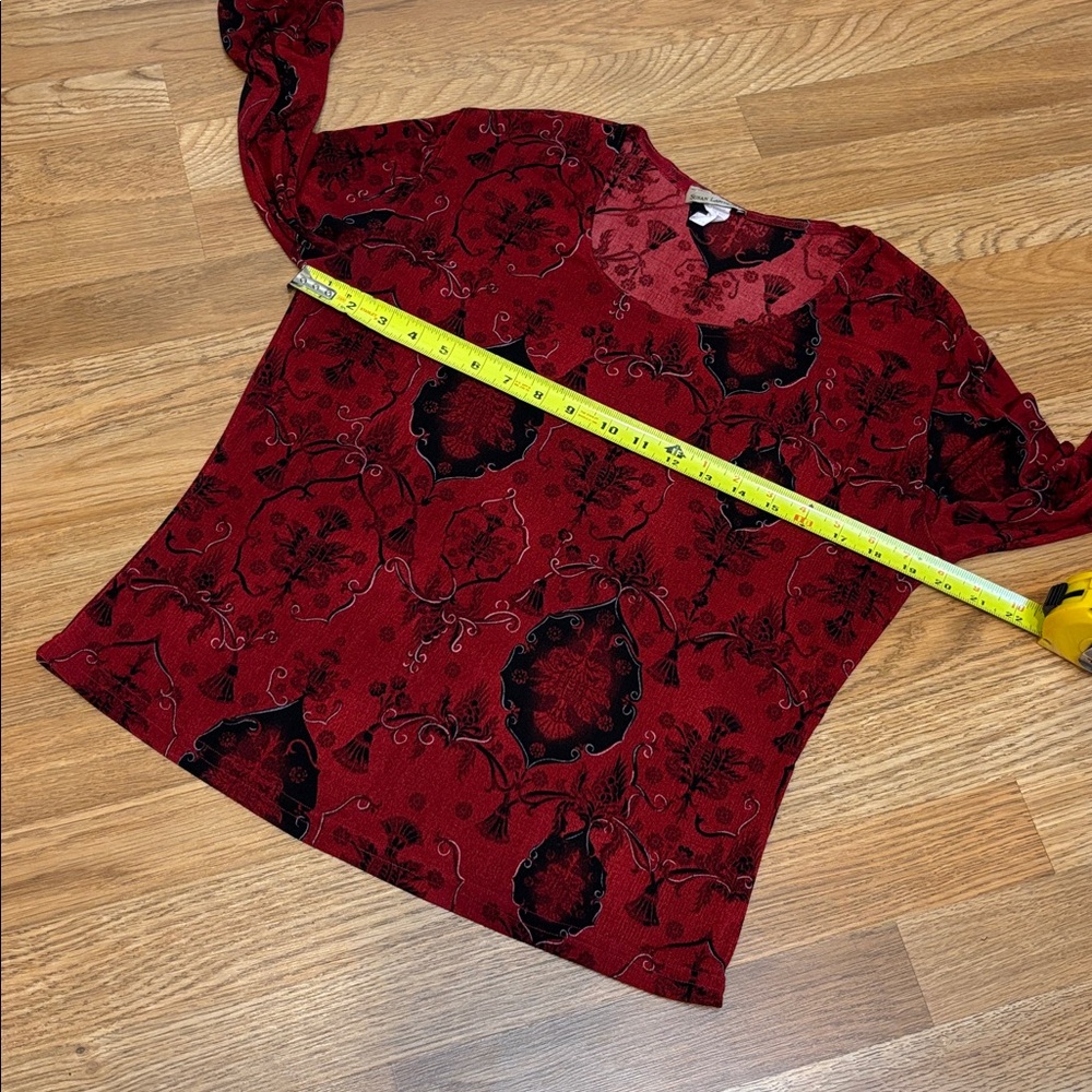 Vintage 1990’s Susan Lawrence red and black top and skirt set. Size S/M. - Picture 16 of 17